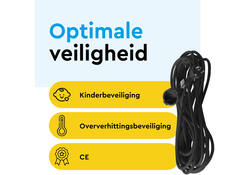 Verlengkabel BRASQ 20m zwart