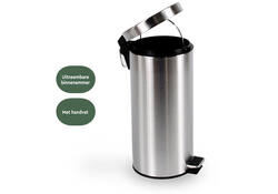 Pedaalemmer BRASQ 30 liter rvs