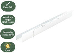 Kabelgoot BRASQ verstelbaar 75-150cm CT100 wit