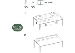 Kabelgoot BRASQ verstelbaar 75-150cm CT100 zwart