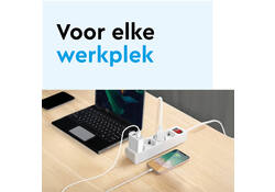 Stekkerdoos BRASQ 5 voudig 5 meter zwart