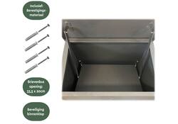Pakketbrievenbus BRASQ 105x38x24cm PB400 Zwart
