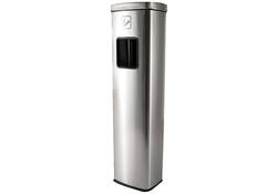 Afvalbak met asbak BRASQ 20 liter AT400 rvs