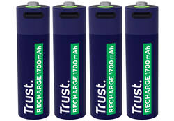 Batterij Trust USB-C oplaadbaar AA 4 stuks