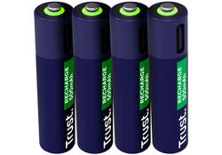 Batterij Trust USB-C oplaadbaar AAA 4 stuks
