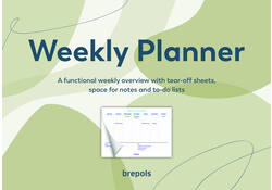 Planner Brepols Weekly A4 7dagen/1pagina horizontaal assorti