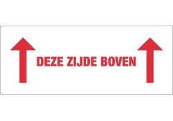 Waarschuwingsetiket IEZZY deze zijde boven 150mmx60mm 500 stuks