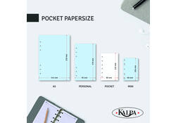 Organizer Kalpa Pocket inclusief agenda 2025-2026 7dagen/2pagina's keta bruin