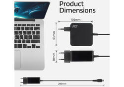 Laptop Oplader ACT USB-C Power Delivery 65W 2mtr