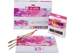 Schilderset Talens Art Creation acrylverf à 16-delig roze