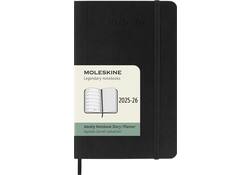 Agenda 2025/2026 Moleskine 18M Planner Weekly 7dagen/1pagina pocket sc black