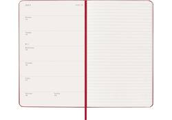 Agenda 2026 Moleskine 12M Planner Weekly 7dagen/1pagina large hc scarlet red