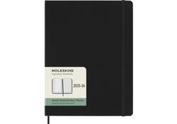 Agenda 2025/2026 Moleskine 18M Planner Weekly 7dagen/1pagina XL hc black
