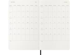 Agenda 2026 Moleskine 12M Planner Weekly 7dagen/1pagina large sc black