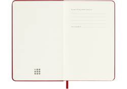 Agenda 2026 Moleskine 12M Planner Weekly 7dagen/1pagina pocket hc scarlet red