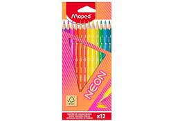 Kleurpotlood Maped Neon set à 12 kleuren