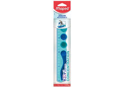 Liniaal Maped Kidy Learn Concentration 20 cm blauw