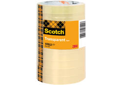 Plakband Scotch 508 15mmx66m transparant 10 rollen