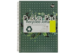 Collegeblok Pukka Pad Jotta Recycled A4 lijn 4-gaats 110 pagina's 80gr groen