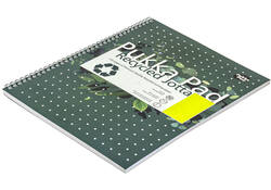 Collegeblok Pukka Pad Jotta Recycled A4 lijn 4-gaats 110 pagina's 80gr groen