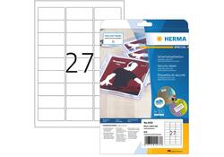 Veiligheidsetiket HERMA 4233 63.57x29.6mm wit 675 etiketten