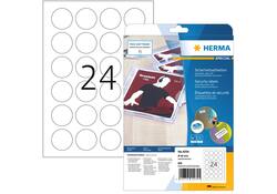 Veiligheidsetiket HERMA 4234 rond 40mm wit 600 etiketten