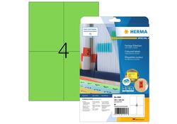 Etiket HERMA 4564 105x148mm groen 80 etiketten