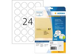 Etiket HERMA 4236 rond 40mm transparant 600 etiketten