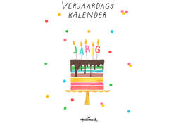 Verjaardagskalender kort Pretty Cute 21x30cm