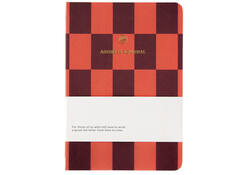 Adresboek A6 checks rood A Journal