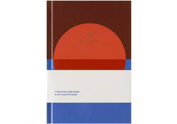 Notitieboek A5 One line a day blauw rood lijn