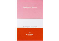 Notitieblok A6 roze/rood A journal lijn