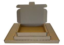 Brievenbusbox IEZZY A4 360x255x26mm karton bruin