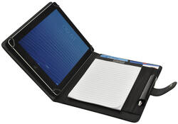Schrijfmap DESQ voor tablet 7"-10" met sluitclip zwart