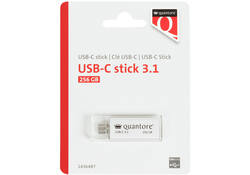USB-stick Quantore USB-C 256GB 3.1 zilver