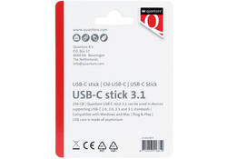 USB-stick Quantore USB-C 256GB 3.1 zilver