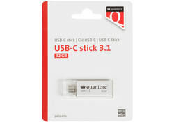 USB-stick Quantore USB-C 32GB 3.1 zilver