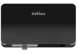 Toiletpapierdispenser Satino MT1 Hyginity duo zwart 333427