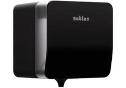 Poetspapierdispenser Satino CF1 Hyginity Plus medium zwart 333417