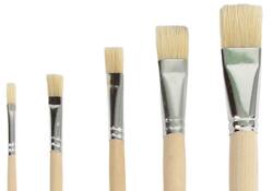 Kwast Qrea varkenshaar set à 5 breedtes
