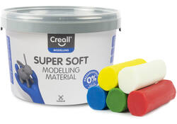 Klei Creall supersoft rood/blauw/groen/geel/wit 1750gram