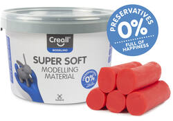 Klei Creall supersoft rood 1750gram