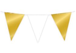 Party Flag Foil Gold and white