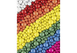 Houten kralen Folia 1000 gram assorti