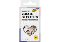 Mozaieksteentjes Folia 10x10mm glas iriserend