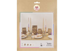 Giftbox Folia Star kraft set à 6 stuks