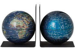 Boekensteun Troika met magnetische globes 13cm set à 2 stuks assorti