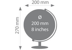 Globe Troika 20cm zwart-zilver