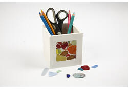 Pennenbakje Creativ Company 10x10x10cm hout