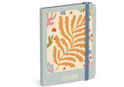 Agenda 2026 Lannoo 110x150 Papier Découpé 7dagen/2pagina's blauw